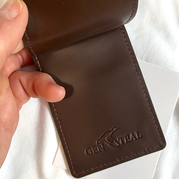 NWT GenTeal Men's Leather Front Pocket Wallet - Picture 5 of 7